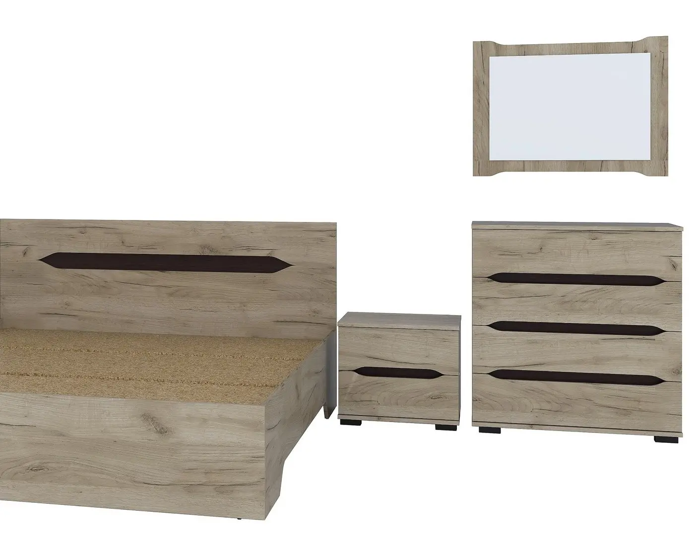 Спальня Marcel Prod Valencia 4U (Craft Oak Gray)