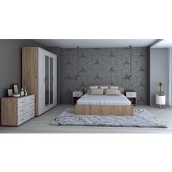 Dormitor Marcel Prod Valy (Craft Oak Golden/Craft Oak White)