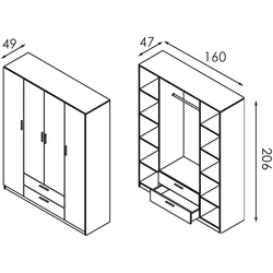 Спальня Modern Aura + Andi (Light Grey/Cashemere) Thumb