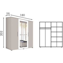 Спальня Modern Monica + Francesca (Beige/Cashemere) Thumb