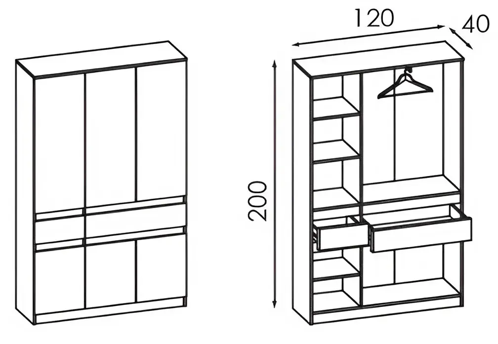 Спальня Modern Monica + Komfi (White/Grey)