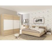 Спальня Tempo Kondela Gabriela New 160x200 (Sonoma Oak/White)