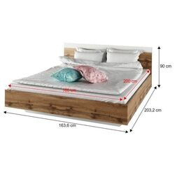 Спальня Tempo Kondela Gabriela New 160x200 (Wotan Oak/White) Thumb