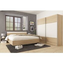 Dormitor Tempo Kondela Gabriela New 180x200 (Sonoma Oak/White) Thumb