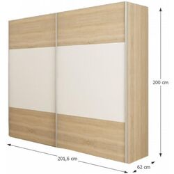 Dormitor Tempo Kondela Gabriela New 180x200 (Sonoma Oak/White) Thumb