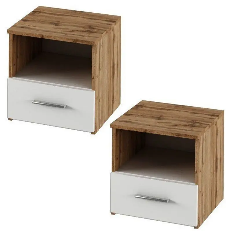 Спальня Tempo Kondela Gabriela New 180x200 (Wotan Oak/White)