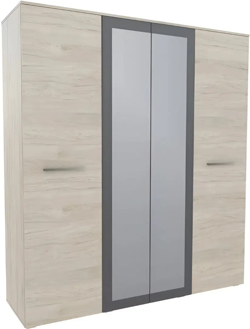 Спальня Yasen Бари 1600 (Гикори Рокфорд Светлый/Графит Серый)