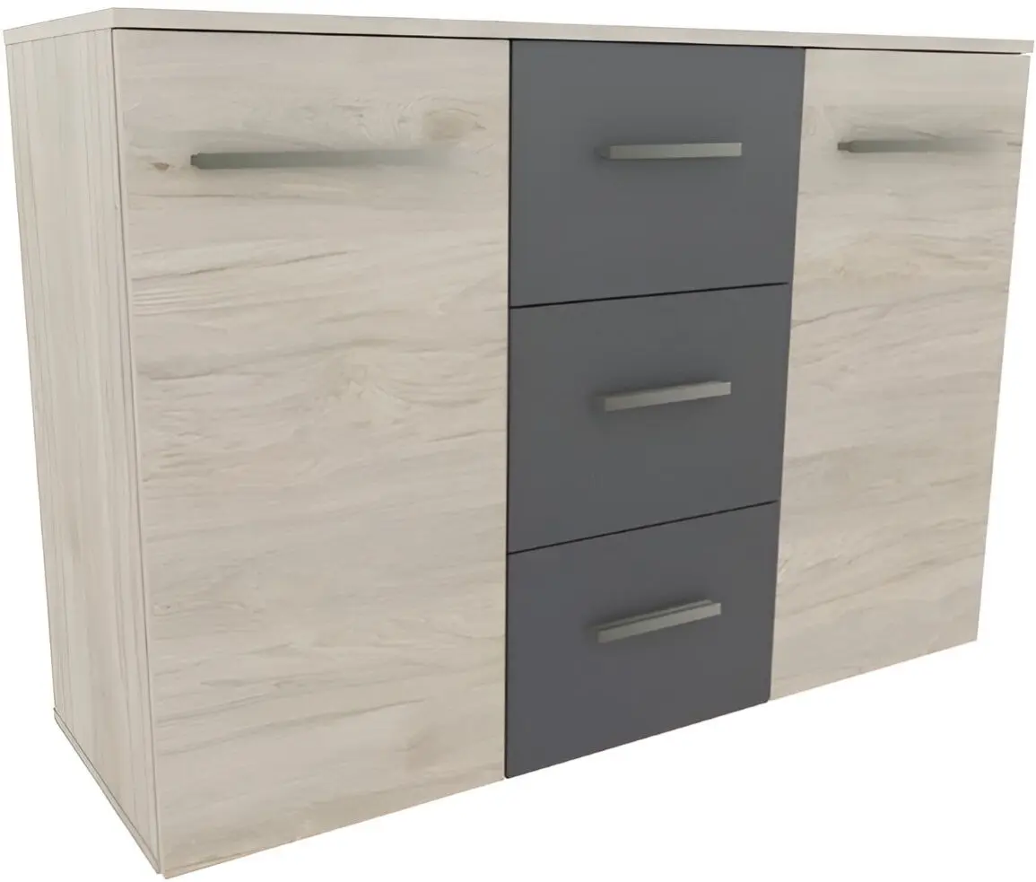 Спальня Yasen Бари 1600 (Гикори Рокфорд Светлый/Графит Серый)