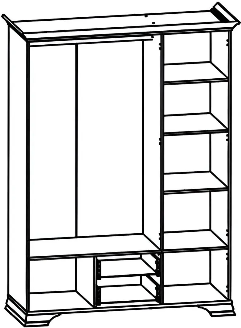 Спальня Yasen Кентуки 1600 + KOM1S + KOM2D4S + SZF5D2S (Альпийский Белый)