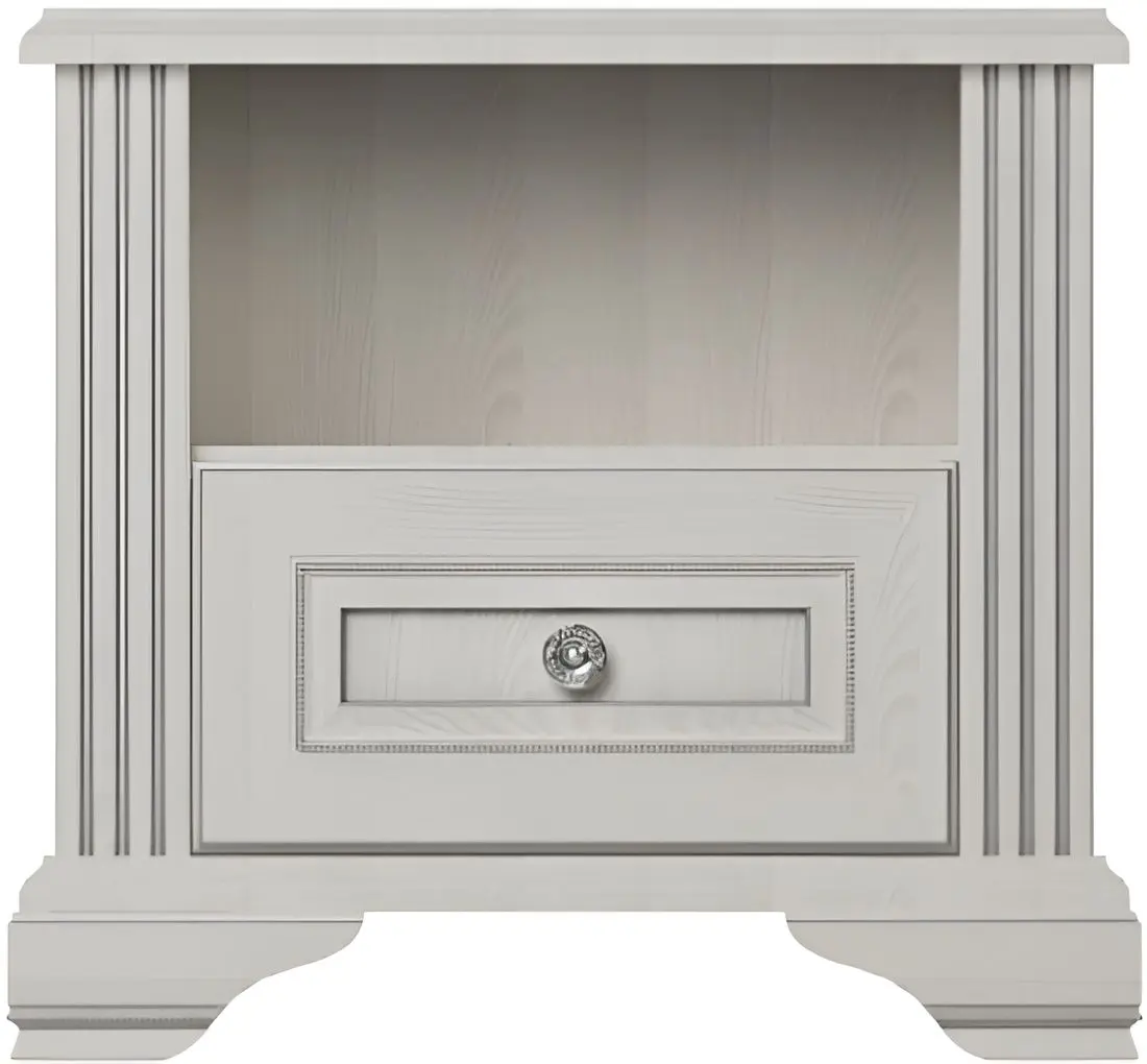 Спальня Yasen Вайт 1600 1S + 3D2S (Серебряная Сосна)