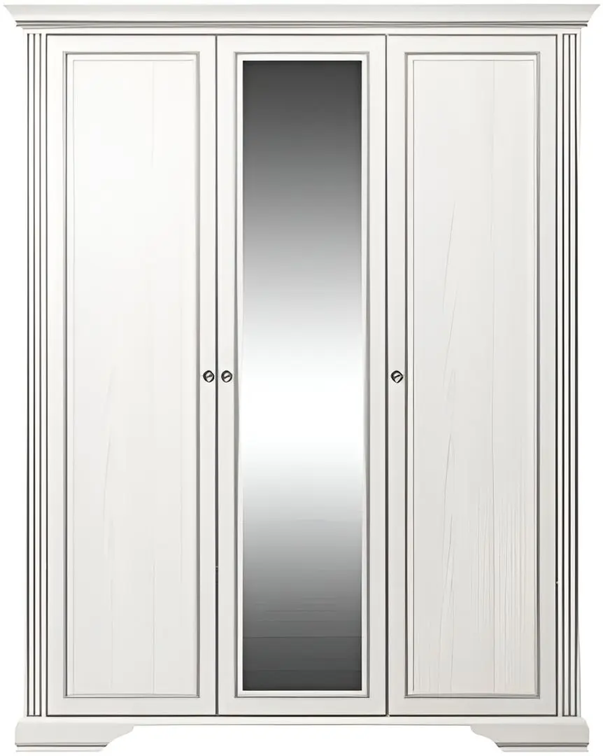 Спальня Yasen Вайт 1600 1S + 3D2S (Серебряная Сосна)