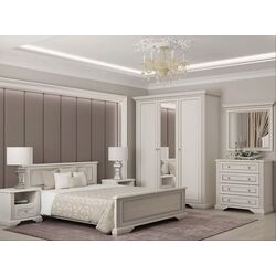 Dormitor Yasen White 1600 1S + 4S 90 + 3D2S (Silver Pine)