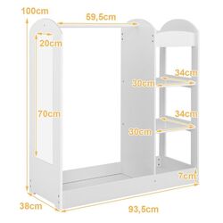 Детская система хранения Costway TP10021WH (White) Thumb