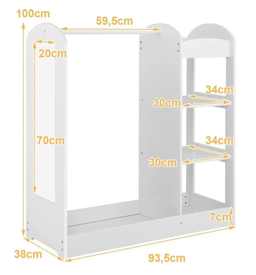 Детская система хранения Costway TP10021WH (White) - 7