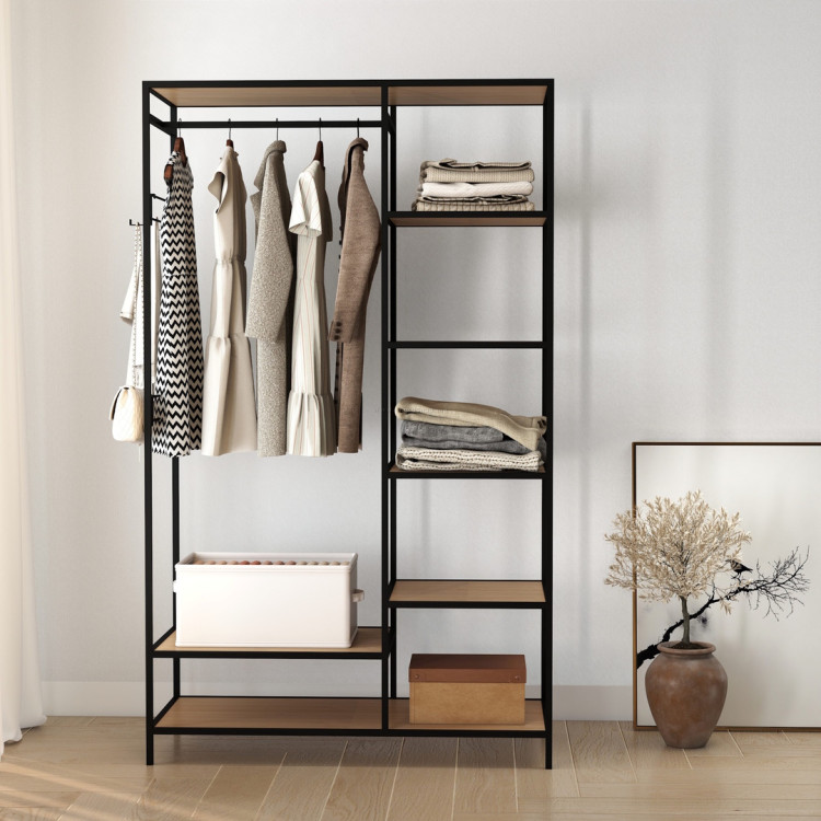 Etajera DP Regan 103x173 (Wood/Black)