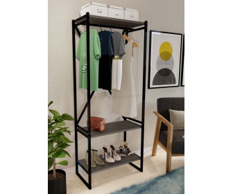 Sistem depozitare Fabulous Metal Coat Stand (Anthracite/Black)