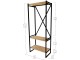 Sistem depozitare Fabulous Metal Coat Stand (Pine/Black)