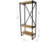 Sistem depozitare Fabulous Metal Coat Stand (Walnut/Black)