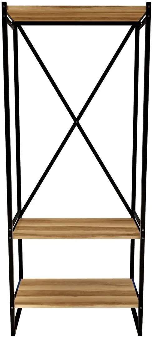 Sistem depozitare Fabulous Metal Coat Stand (Walnut/Black)