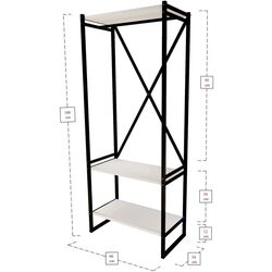 Sistem depozitare Fabulous Metal Coat Stand (White/Black) Thumb