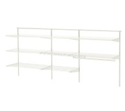 Sistem depozitare Ikea Boaxel 3 sectiuni/metal 227x40x101 (Alb)