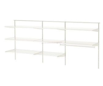 Sistem depozitare Ikea Boaxel 3 sectiuni/metal 227x40x101 (Alb)