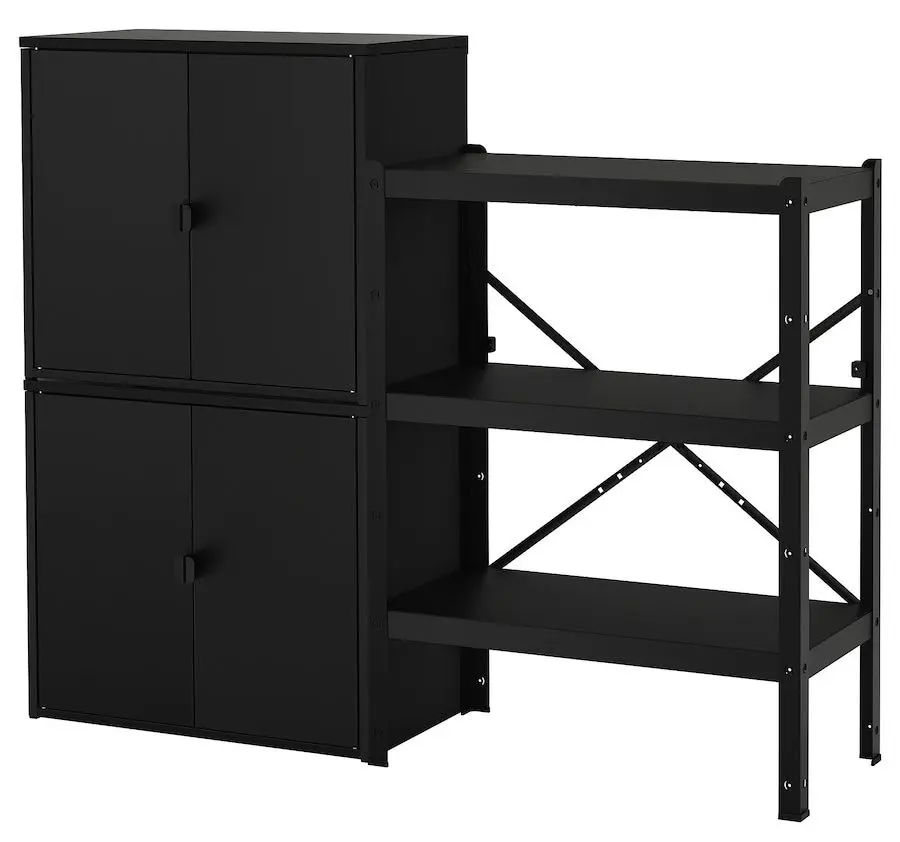 Система хранения Ikea Bror 161x40x133 (Черный)