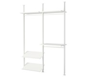 Sistem depozitare Ikea Elvarli 2 sectiuni 175x51x222-350 (Alb)