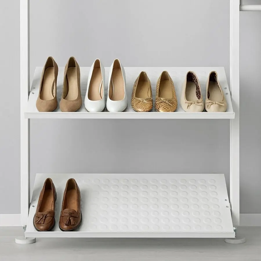 Sistem depozitare Ikea Elvarli 2 sectiuni 175x51x222-350 (Alb)