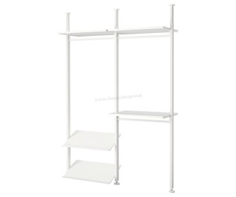 Sistem depozitare Ikea Elvarli 2 sectiuni 175x51x222-350 (Alb)