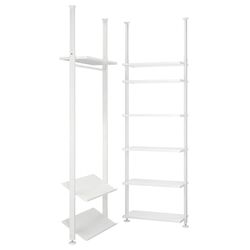 Sistem depozitare Ikea Elvarli 2 sectiuni 92/92x222-350 (Alb)