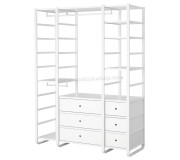 Sistem depozitare Ikea Elvarli 3 sectiuni/6 sertare 165x55x216 (Alb)