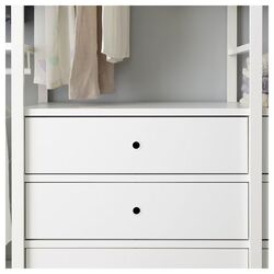 Sistem depozitare Ikea Elvarli 3 sectiuni/6 sertare 165x55x216 (Alb) Thumb