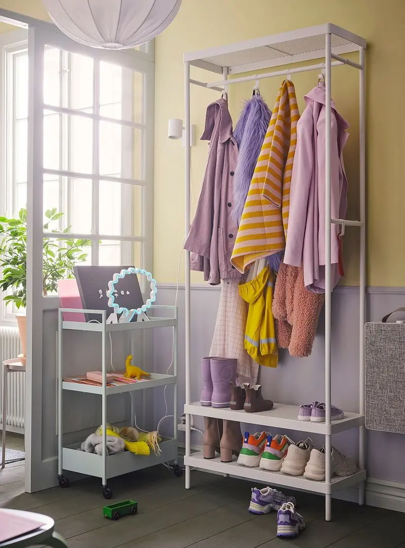 Sistem depozitare Ikea Mackapar 78x32x200 (Alb)