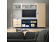 Sistem depozitare Ikea Platsa 1 usa/3 sertare 240x42x191 (Alb Kalbaden/Albastru)