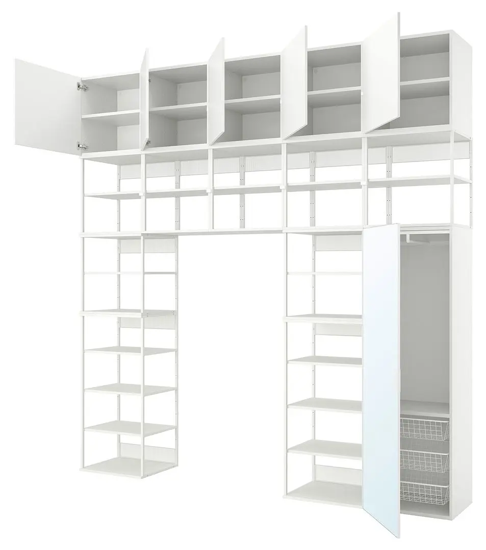 Sistem depozitare Ikea Platsa 6 usi 300x42x301 (Alb Straumen/Fonnes Alb)