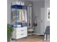 Sistem depozitare Ikea Platsa 80x42x191 (Alb Fonnes/Albastru)