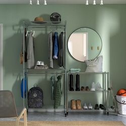 Sistem depozitare Ikea Omar 186x50x201 (Argintiu) Thumb