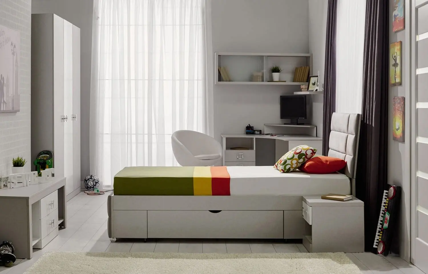 Полка навесная Ambianta Amigo 1.3 (стекло)