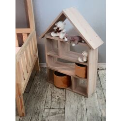 Etajera-casuta BellaLuni Domek 87x54x18 (Sonoma Oak) Thumb