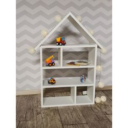 Etajera-casuta BellaLuni Domek 87x54x18 (White) Thumb