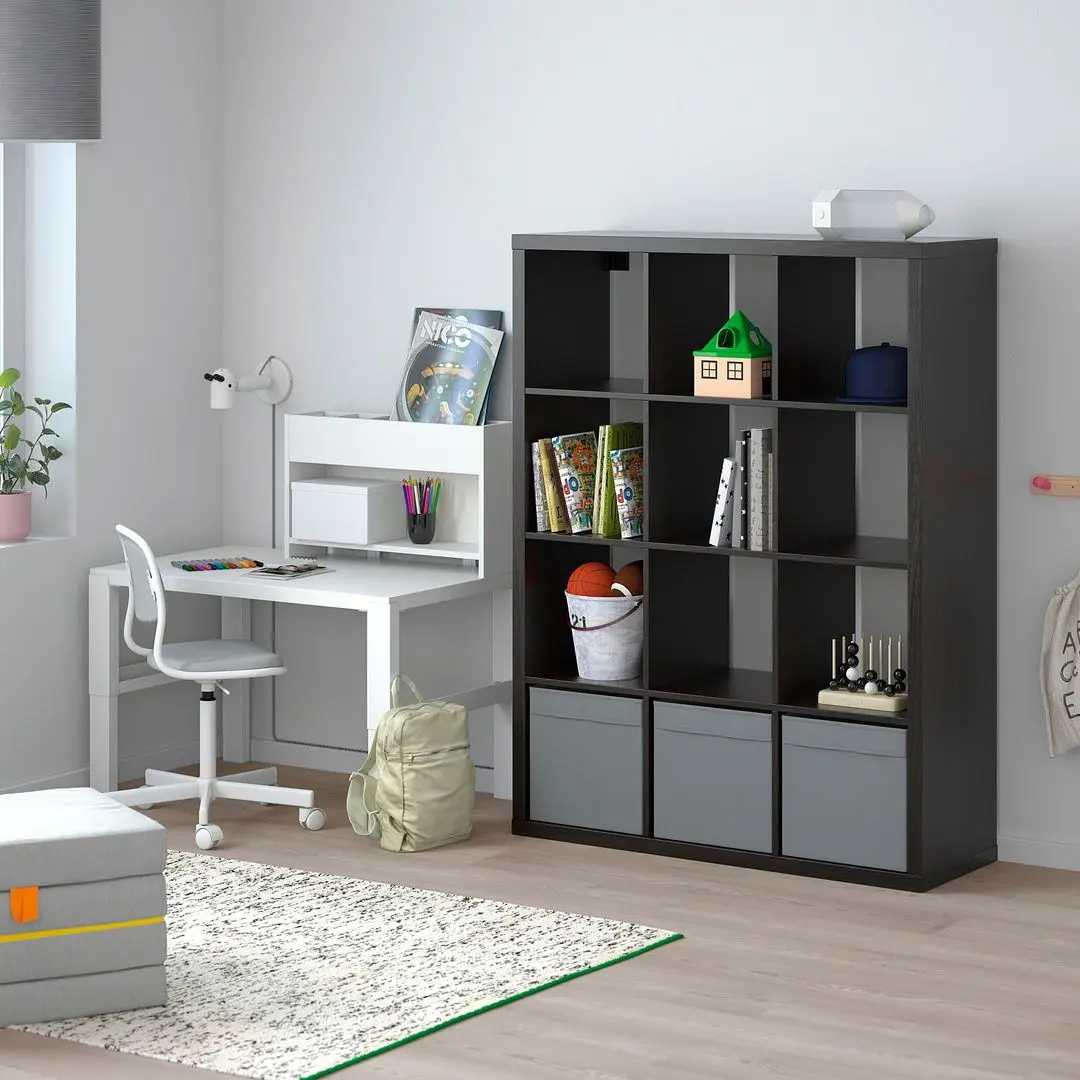 Etajera Ikea Kallax 112x14 (Negru-maro)