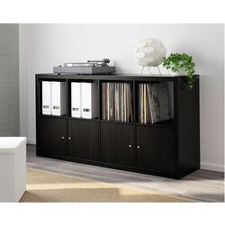 Etajera Ikea Kallax 77x147 (Negru-maro) Thumb