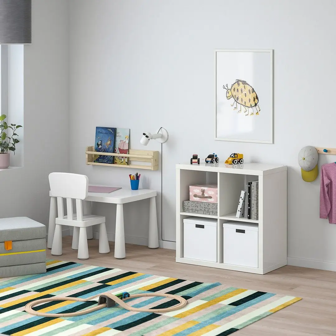 Etajera Ikea Kallax 77x77 (Lucios Alb)