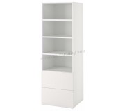 Etajera Ikea Smastad/Platsa 2 sertare 60x57x181 (Alb)