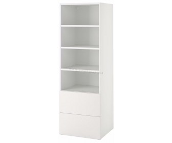 Стеллаж Ikea Smastad/Platsa 2 ящика 60x57x181 (Белый)