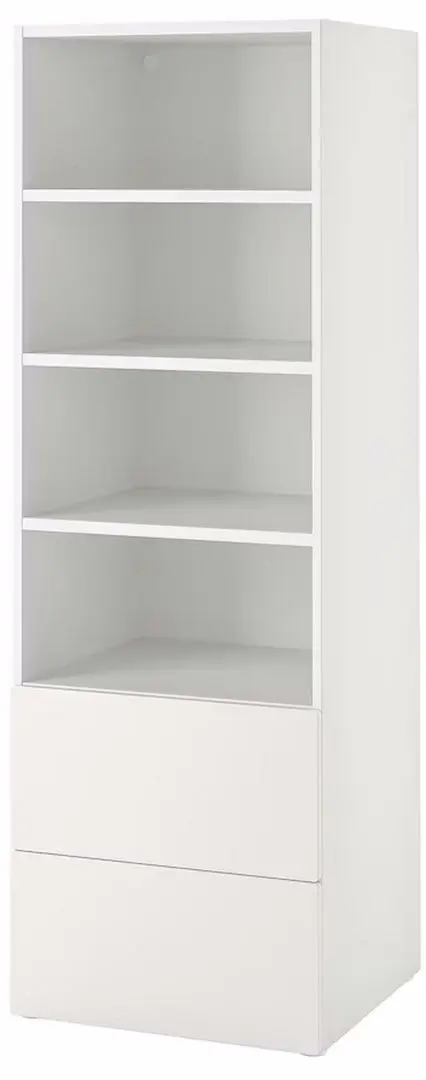 Etajera Ikea Smastad/Platsa 2 sertare 60x57x181 (Alb)