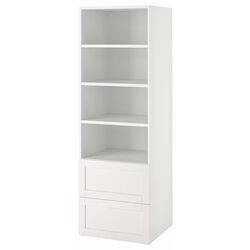 Etajera Ikea Smastad/Platsa cu cadru/2 sertare 60x57x181 (Alb)