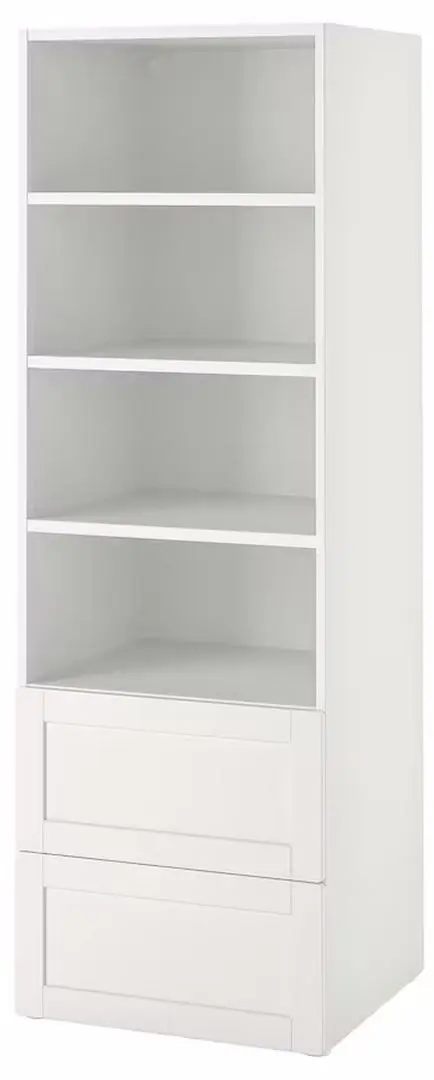 Etajera Ikea Smastad/Platsa cu cadru/2 sertare 60x57x181 (Alb)