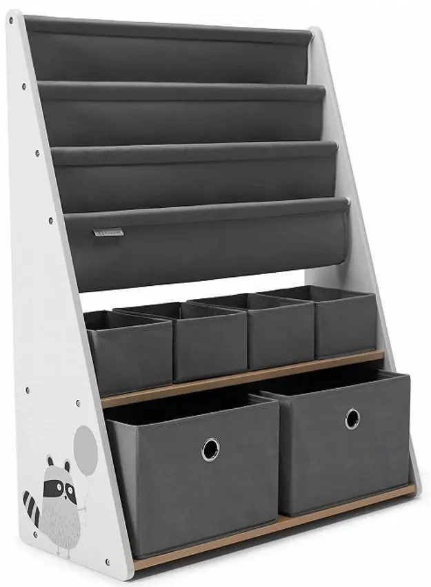Стеллаж Kinderkraft Racoon (Grey/White)
